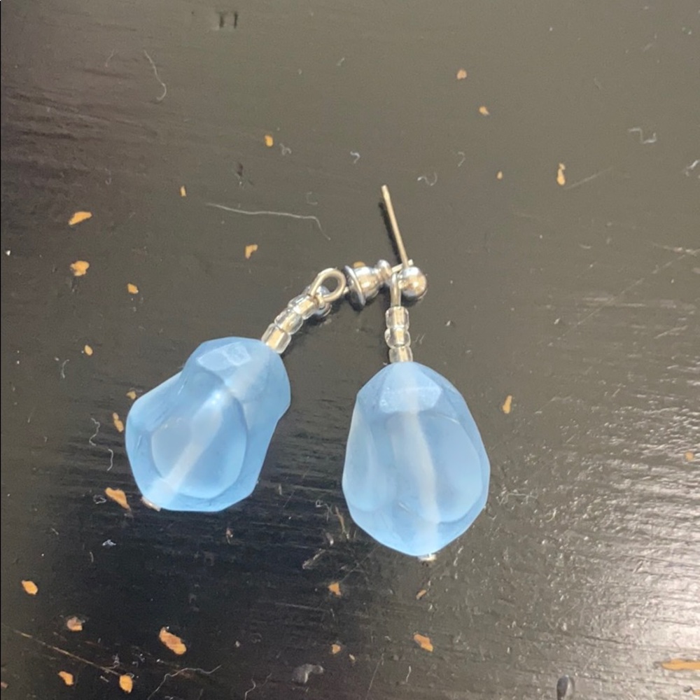 blue stone earrings